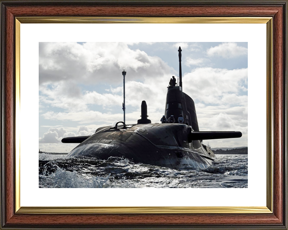 HMS Ambush S120 Astute Class Submarine 2012 Sea Port Bow