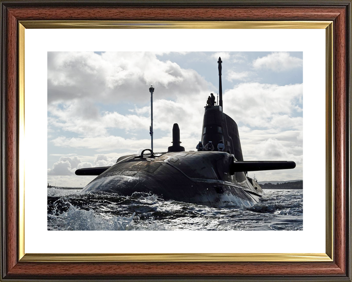 HMS Ambush S120 Astute Class Submarine 2012 Sea Port Bow