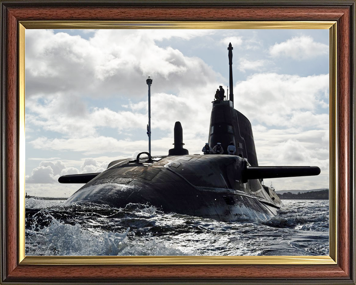 HMS Ambush S120 Astute Class Submarine 2012 Sea Port Bow