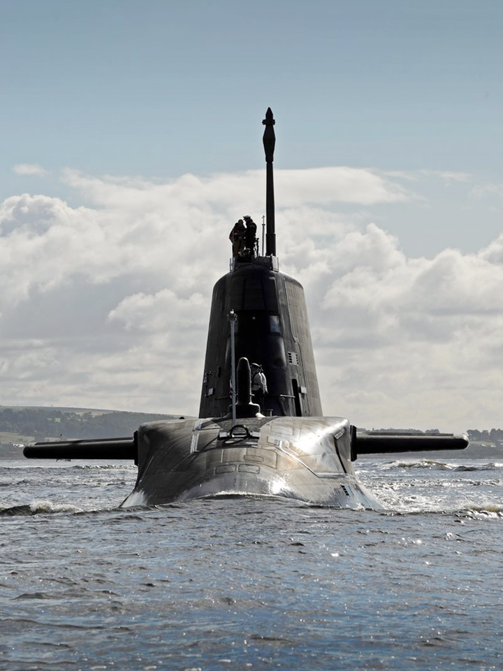HMS Ambush S120 Astute Class Submarine 2012 Bow