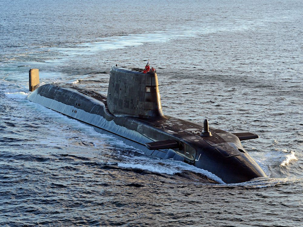 HMS Ambush S120 Astute Class Submarine Dec 2012 Trials