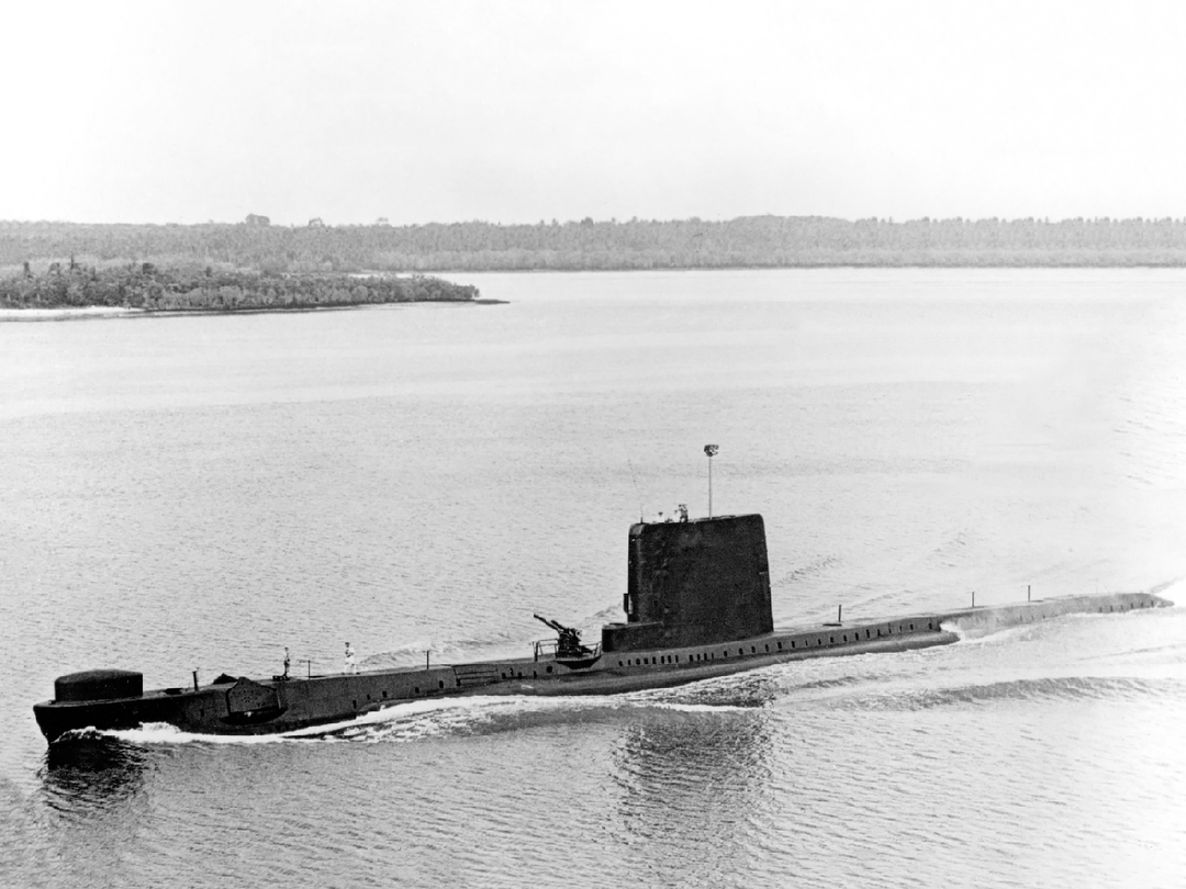 HMS Andrew P423 Amphion Class Submarine Port Side