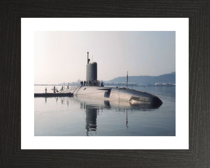 HMS Conqueror S48 Churchill Class Submarine Alongside