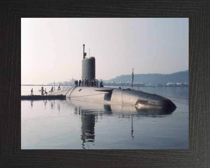 HMS Conqueror S48 Churchill Class Submarine Alongside