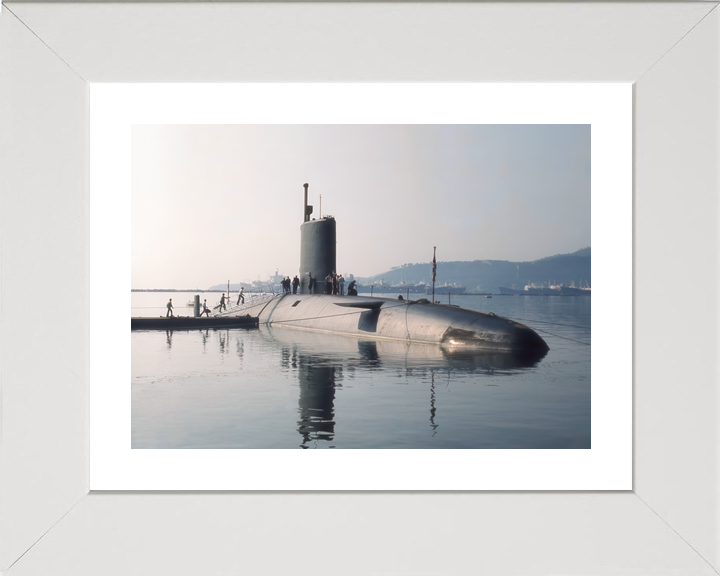 HMS Conqueror S48 Churchill Class Submarine Alongside