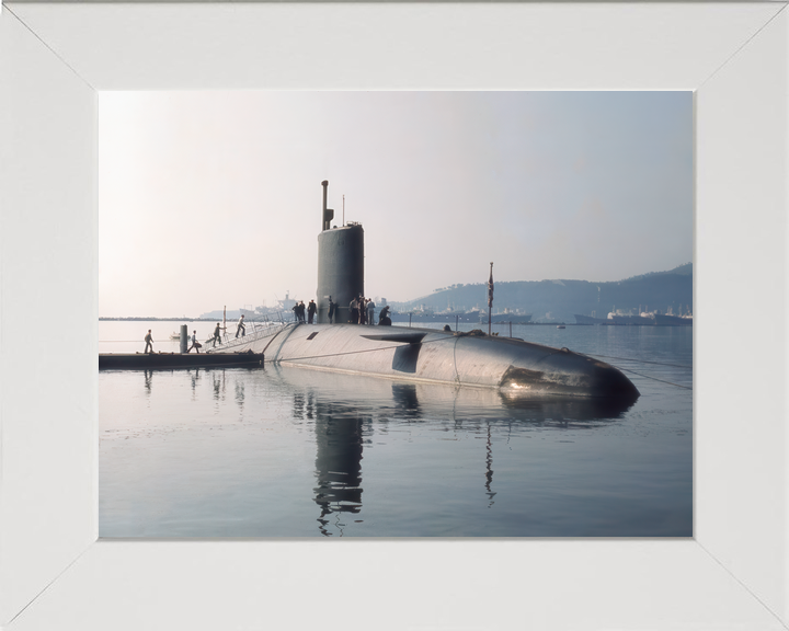HMS Conqueror S48 Churchill Class Submarine Alongside