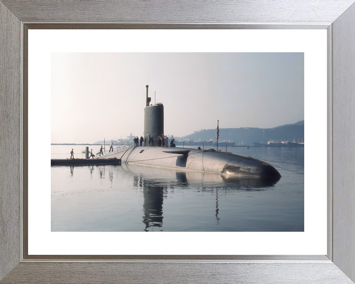 HMS Conqueror S48 Churchill Class Submarine Alongside