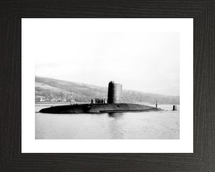 HMS Courageous S50 Churchill Class Submarine Entering Harbour