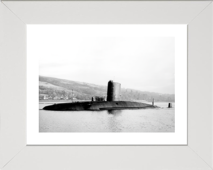 HMS Courageous S50 Churchill Class Submarine Entering Harbour