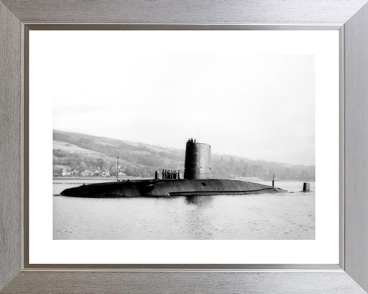 HMS Courageous S50 Churchill Class Submarine Entering Harbour