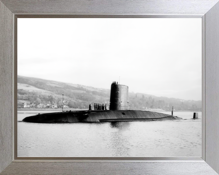 HMS Courageous S50 Churchill Class Submarine Entering Harbour