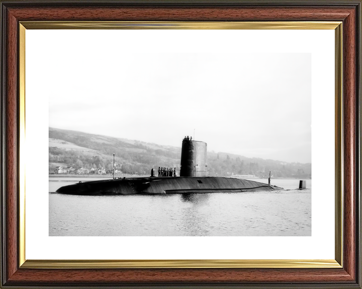 HMS Courageous S50 Churchill Class Submarine Entering Harbour
