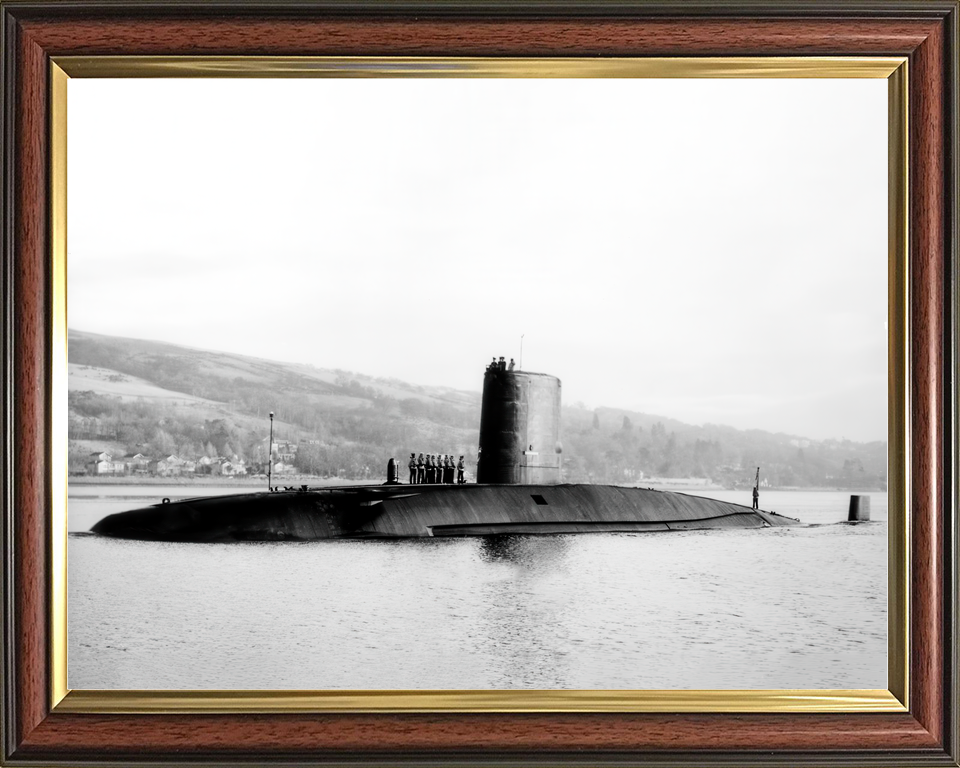 HMS Courageous S50 Churchill Class Submarine Entering Harbour
