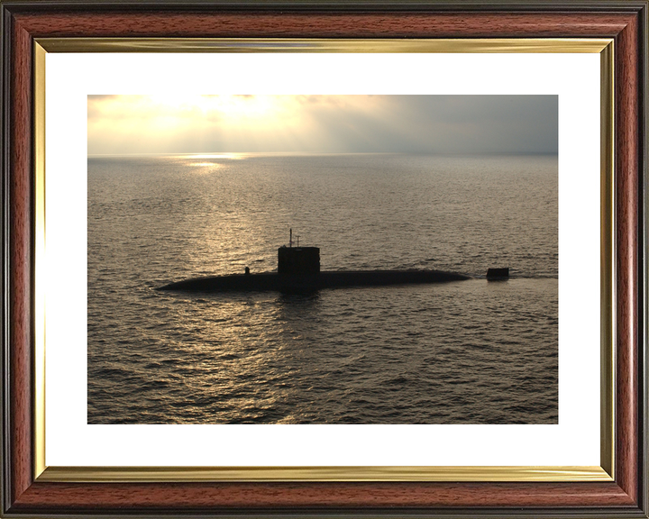 HMS Splendid S106 Swiftsure Class Submarine 2003 Sunset