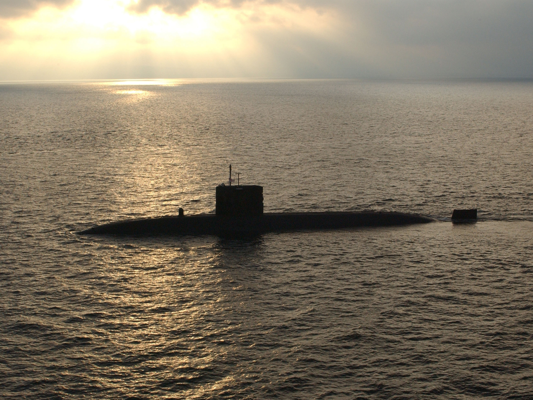 HMS Splendid S106 Swiftsure Class Submarine 2003 Sunset