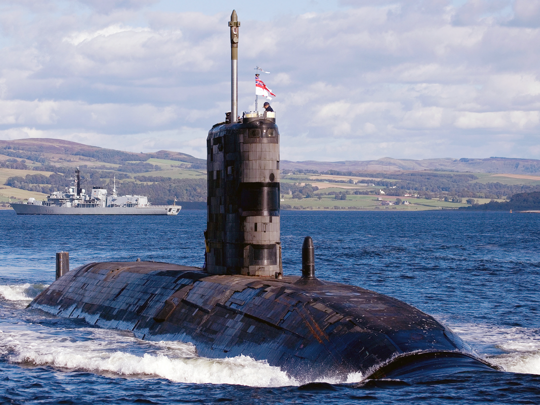 HMS Superb S109 Swiftsure Class Submarine with HMS Lancaster