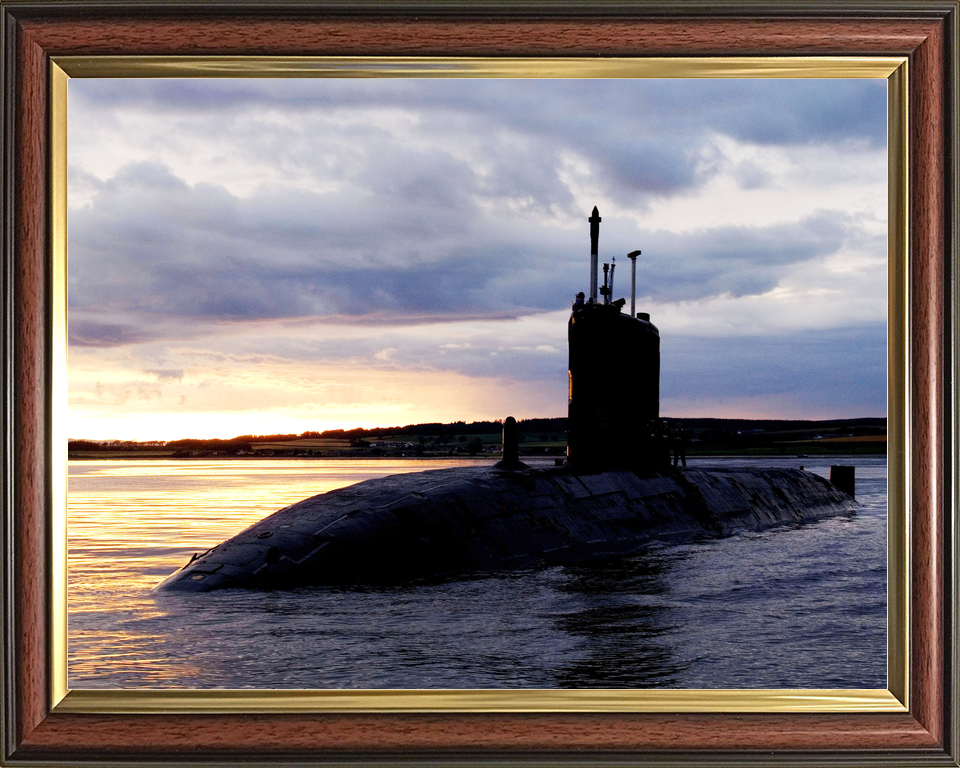 HMS Superb S109 Swiftsure Class Submarine Sunset
