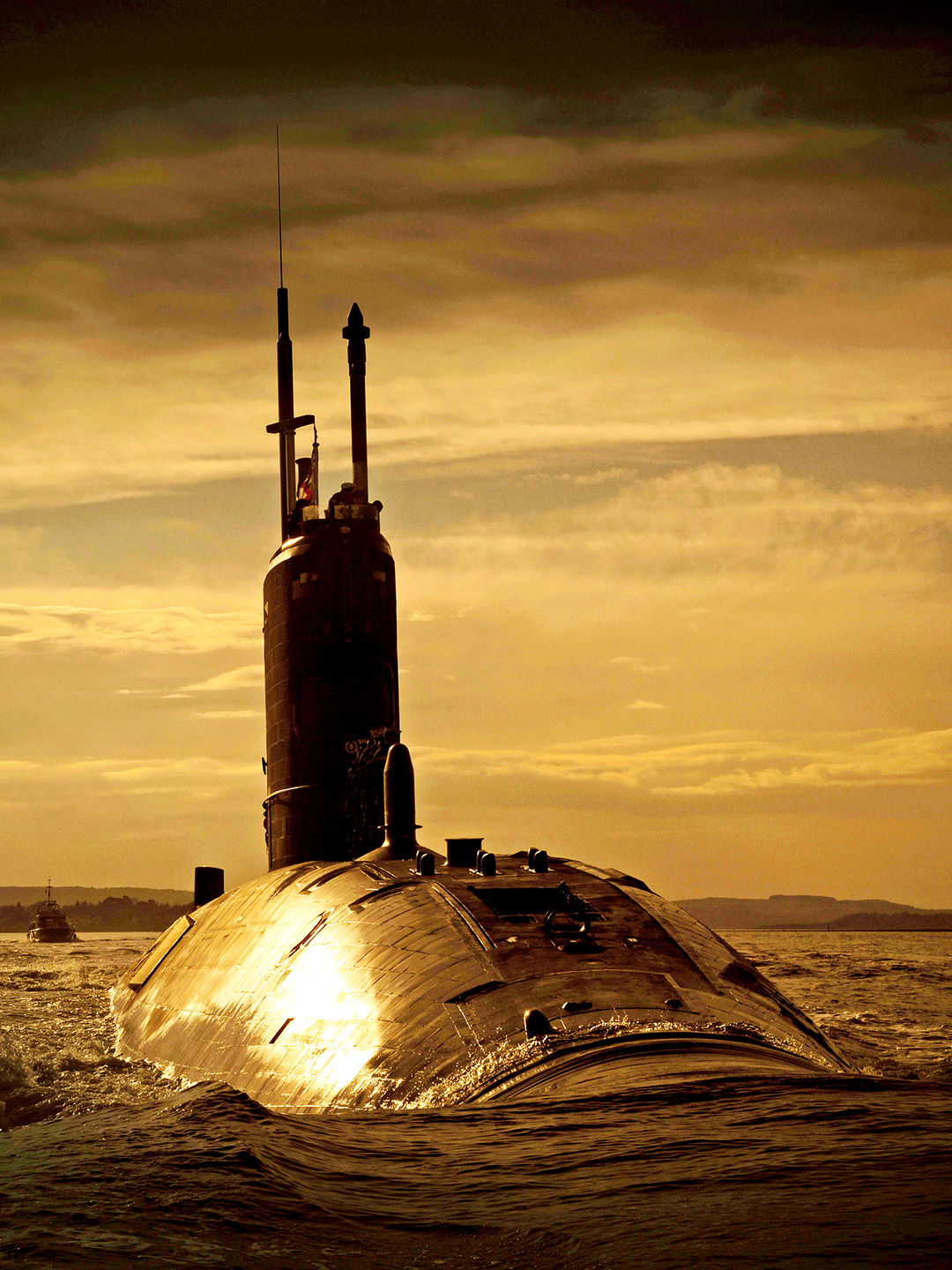 HMS Triumph S93 Trafalgar Class Submarine 2009 Sunset Photo Print - Posters, Prints, & Visual Artwork - by Hampshire Prints (image 1 of 9)