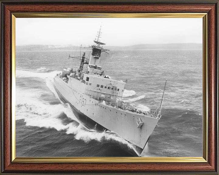 HMS Grenville (F197) (R97) Royal Navy U Class Destroyer Underway Photo Print Wall Art Decor - Posters, Prints, & Visual Artwork - by Hampshire Prints (image 9 of 9)