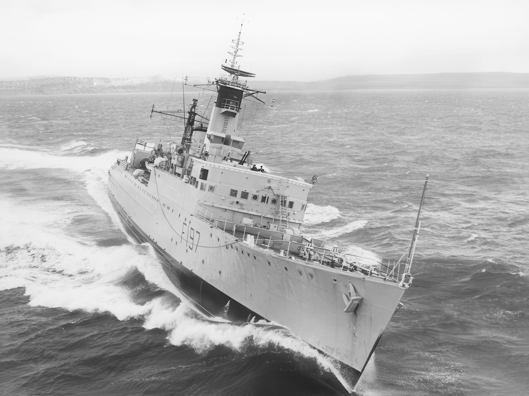 HMS Grenville (F197) (R97) Royal Navy U Class Destroyer Underway Photo Print Wall Art Decor - Posters, Prints, & Visual Artwork - by Hampshire Prints (image 1 of 9)