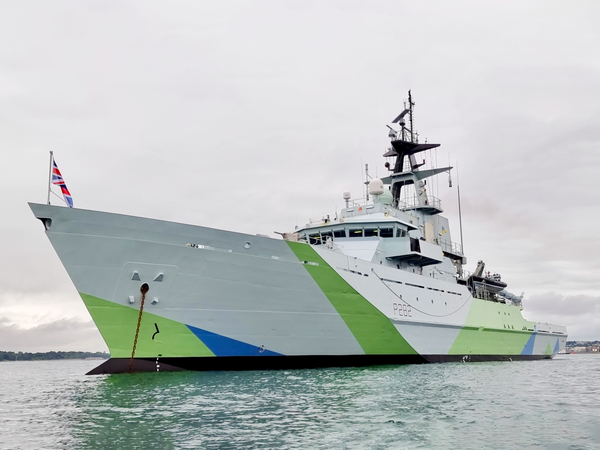 HMS Severn P282 River Class Patrol Vessel January 2022