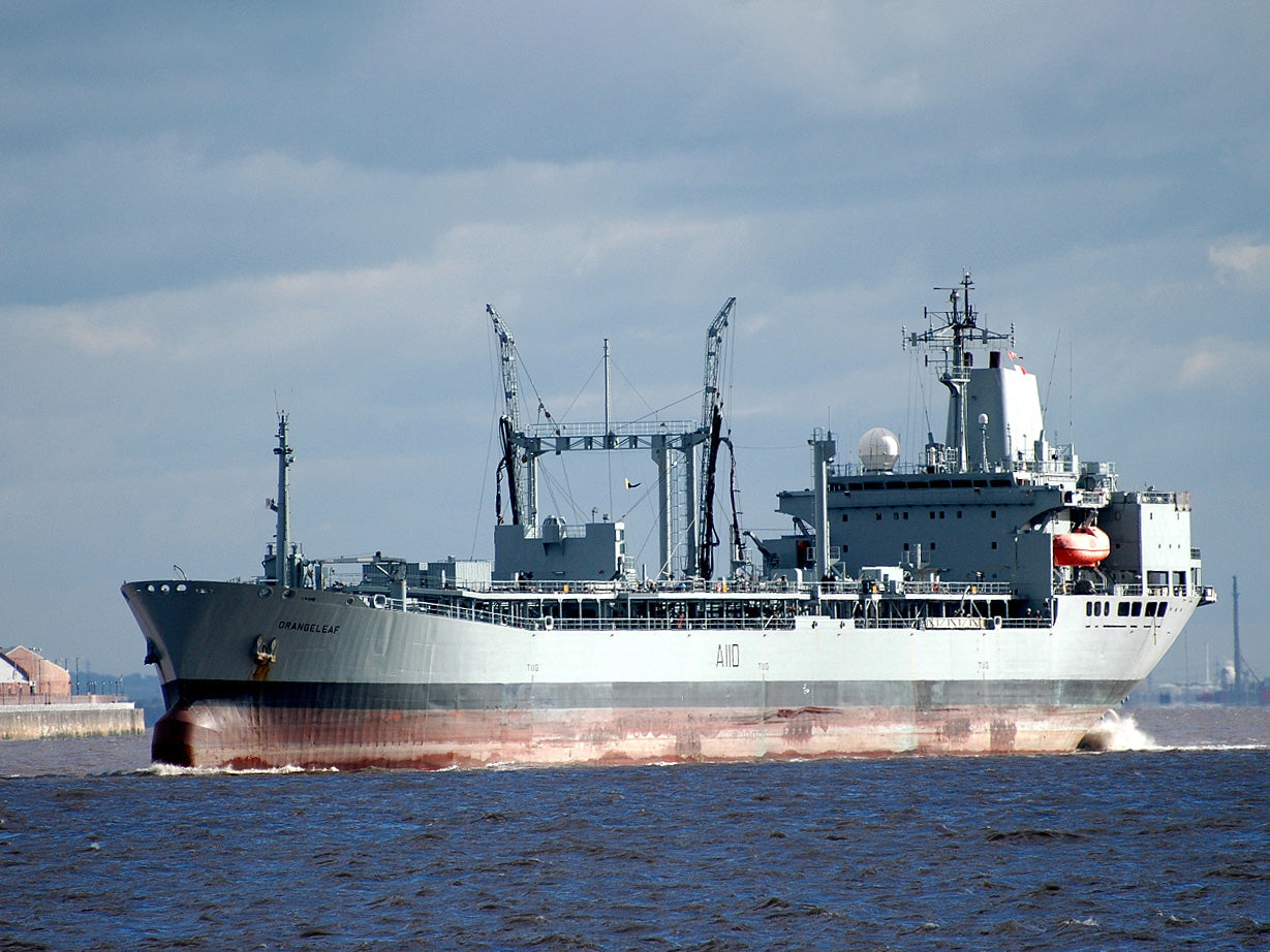 RFA Orangeleaf A110 Leaf Class Tanker June 2010 Photo Print