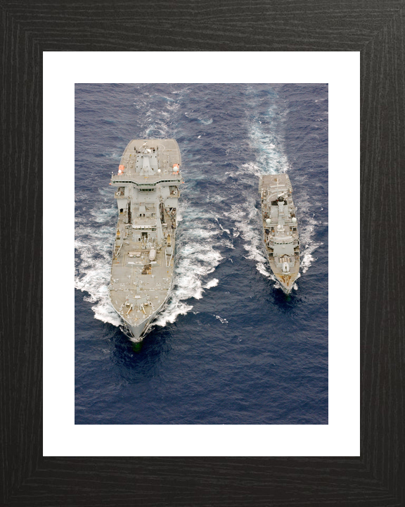 RFA Wave Ruler A390 Wave Class Tanker August 2006 HMS Iron Duke Aerial View Photo Print - Posters, Prints, & Visual Artwork - by Hampshire Prints (image 2 of 9)