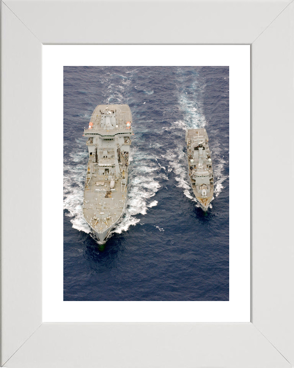 RFA Wave Ruler A390 Wave Class Tanker August 2006 HMS Iron Duke Aerial View Photo Print - Posters, Prints, & Visual Artwork - by Hampshire Prints (image 4 of 9)