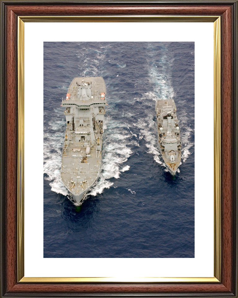 RFA Wave Ruler A390 Wave Class Tanker August 2006 HMS Iron Duke Aerial View Photo Print - Posters, Prints, & Visual Artwork - by Hampshire Prints (image 8 of 9)