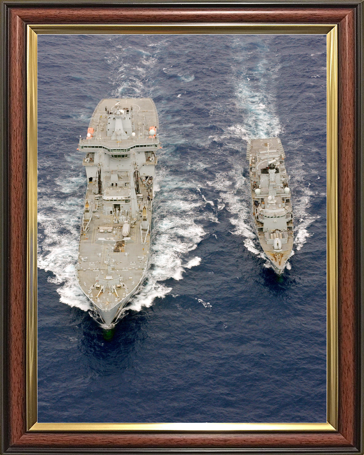 RFA Wave Ruler A390 Wave Class Tanker August 2006 HMS Iron Duke Aerial View Photo Print - Posters, Prints, & Visual Artwork - by Hampshire Prints (image 9 of 9)
