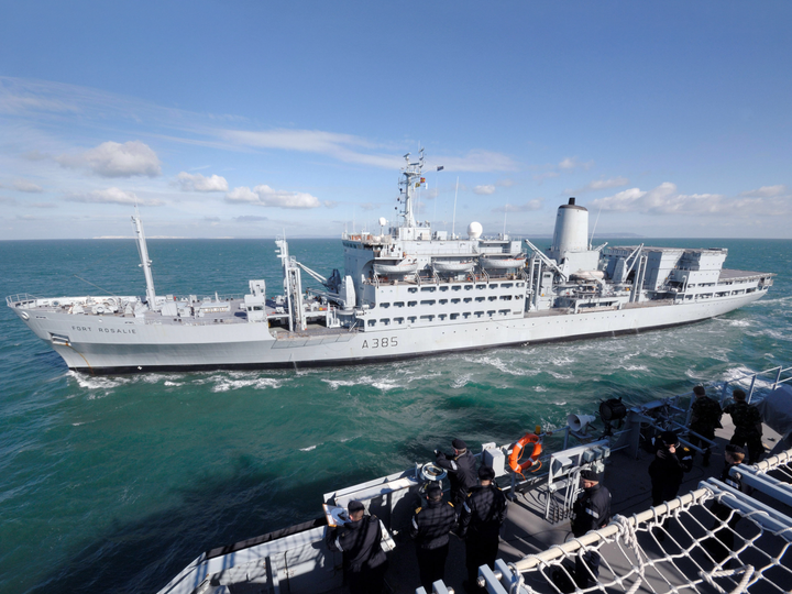 RFA Fort Rosalie (A385) Photo Print - RAS 2007 - Royal Fleet Auxiliary Fort Rosalie Class Ship Posters, Prints, & Visual Artwork Hampshire Prints 6 x 4 No Frame No