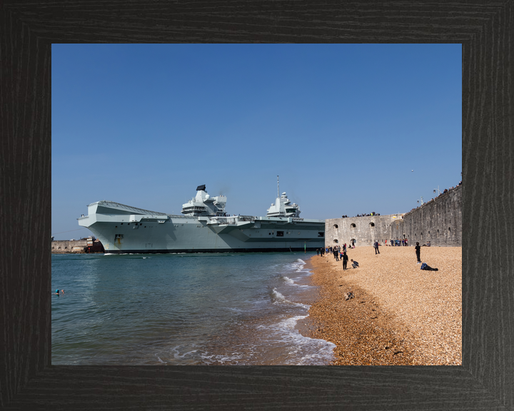 HMS Queen Elizabeth R08 Queen Elizabeth Class Aircraft Carrier 2018 Southsea Photo Print - Posters, Prints, & Visual Artwork - by Hampshire Prints (image 3 of 9)