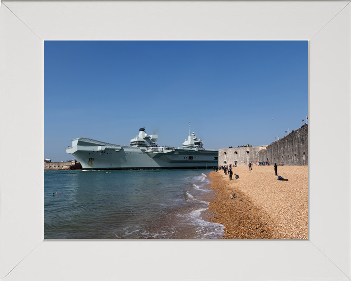 HMS Queen Elizabeth R08 Queen Elizabeth Class Aircraft Carrier 2018 Southsea Photo Print - Posters, Prints, & Visual Artwork - by Hampshire Prints (image 5 of 9)
