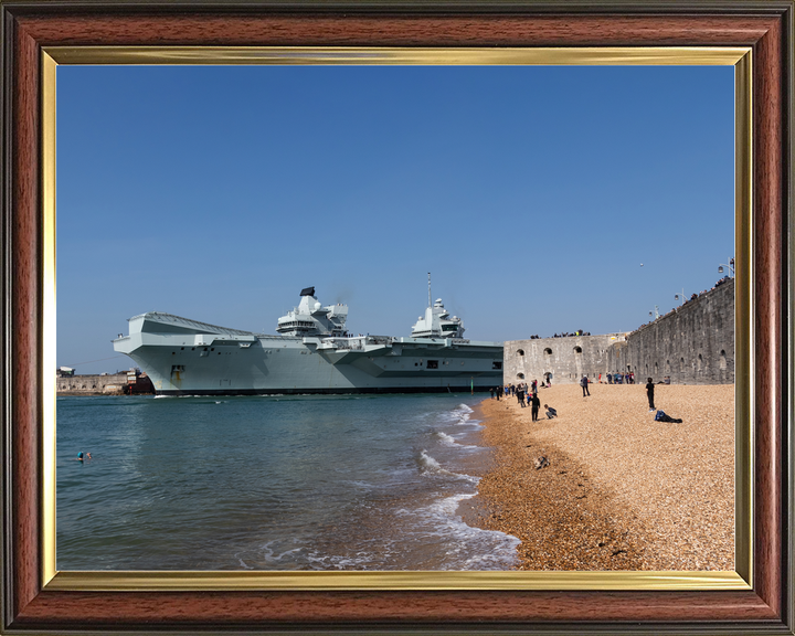 HMS Queen Elizabeth R08 Queen Elizabeth Class Aircraft Carrier 2018 Southsea Photo Print - Posters, Prints, & Visual Artwork - by Hampshire Prints (image 9 of 9)