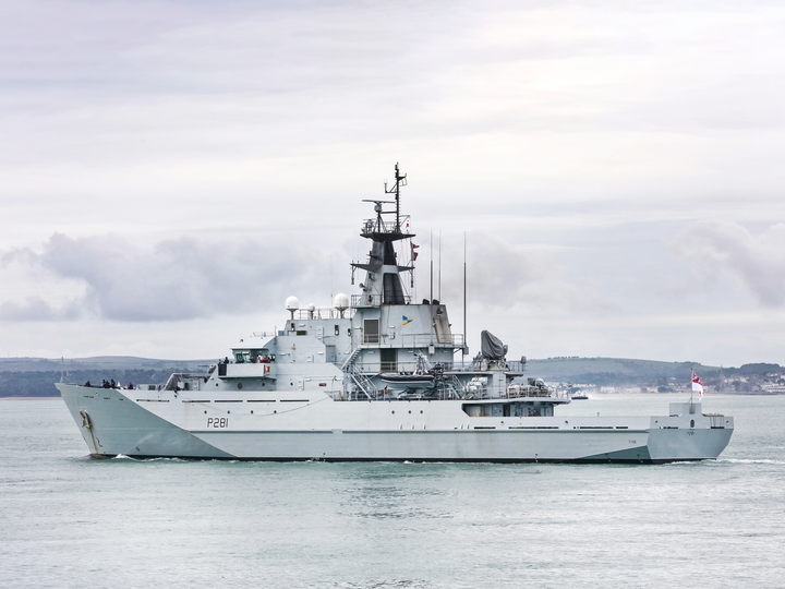 HMS Tyne P281 River Class Patrol Vessel October 2019 Photo Print - Posters, Prints, & Visual Artwork - by Hampshire Prints (image 1 of 9)