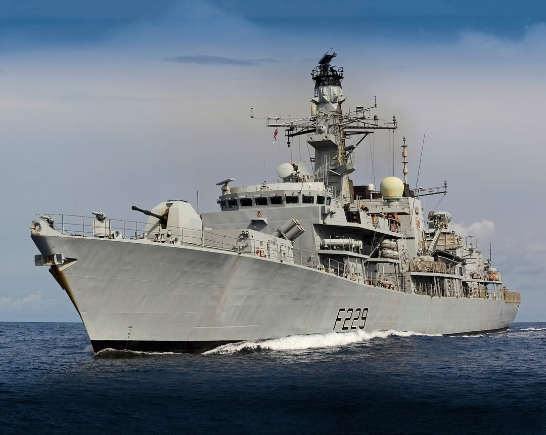 HMS Lancaster F229 Royal Navy Type 23 frigate Photo Print or Framed Print - Hampshire Prints