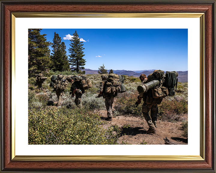 29 Commando Royal Artillery on Patrol British Army Marines Wall Art Military Decor UK Photo Print Posters, Prints, & Visual Artwork Hampshire Prints 10 x 8 Classic Frame Yes