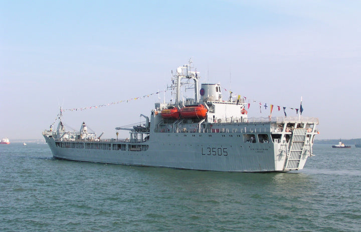 RFA Sir Tristram (L3505) Photo Print - Port Quarter View - Royal Fleet Auxiliary Round Table Class Ship Hampshire Prints 6 x 4 No Frame No