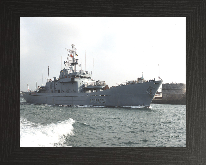 HMS Lindisfarne (P300) Photo Print - Round Tower - Royal Navy Island Class Patrol Vessel