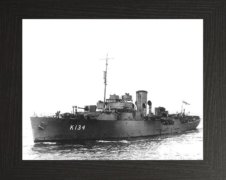 HMS Clover (K134) Photo Print - at sea - Royal Navy Flower Class Corvette Posters, Prints, & Visual Artwork Hampshire Prints