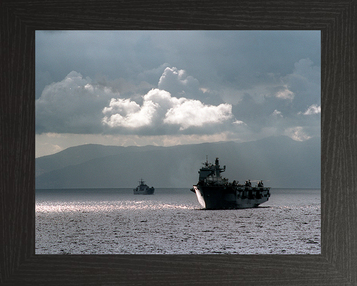 HMS Ocean (L12) Photo Print - Off Turkey 2000 - Royal Navy Landing Platform Helicopter