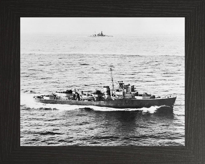 HMS Exmoor (L08) Photo Print - At Sea - Royal Navy Hunt Class Destroyer