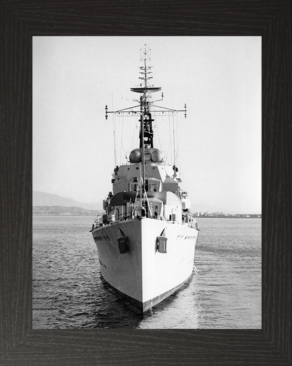 HMS Cavendish (D15) Royal Navy C Class Destroyer Bow View Photo Print Wall Art Decor Posters, Prints, & Visual Artwork Hampshire Prints 10 x 8 Black Frame No