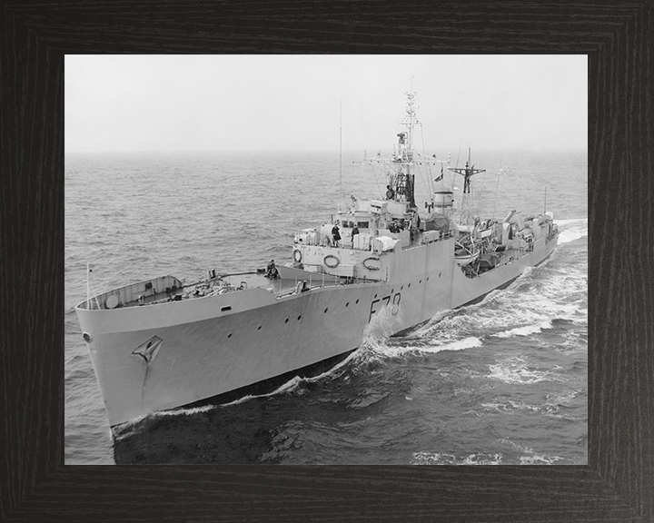 HMS Blackwood (F78) Royal Navy Blackwood Class Frigate Underway Photo Print Wall Art Decor Posters, Prints, & Visual Artwork Hampshire Prints 10 x 8 Black Frame No