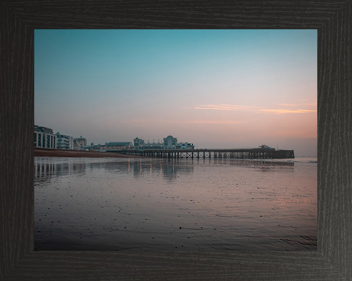 A tranquil sunrise at south parade pier Southsea Hampshire Photo Print - Canvas - Framed Photo Print - Hampshire Prints