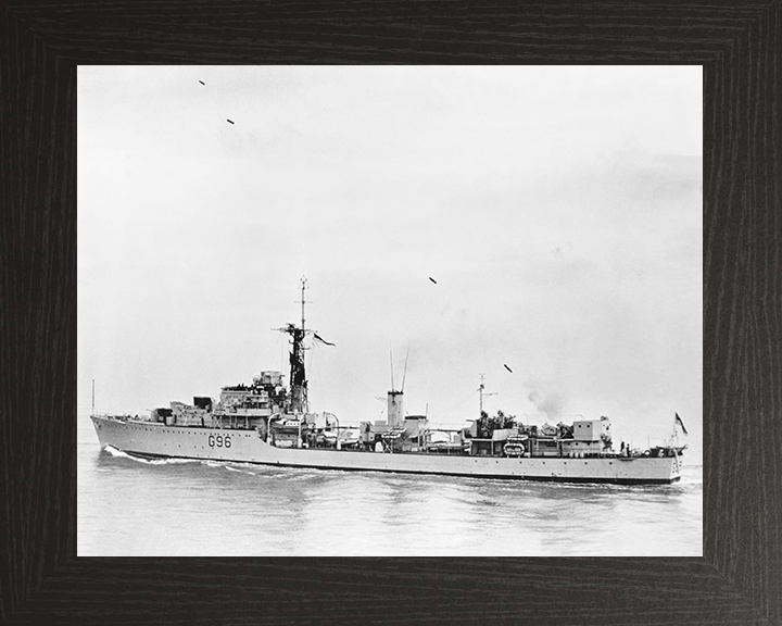 HMS Crossbow (G96) Royal Navy Weapon Class Destroyer Firing Photo Print Wall Art Decor Posters, Prints, & Visual Artwork Hampshire Prints 10 x 8 Black Frame No