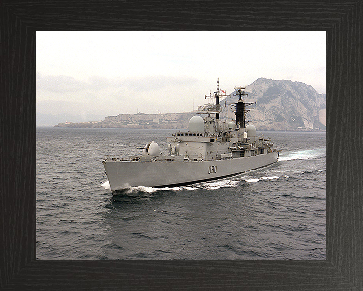 HMS Southampton (D90) Photo Print - Off Gibraltar 1997 - Royal Navy Type 42 Destroyer