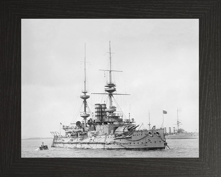 HMS Mars (1896) Royal Navy Majestic class pre dreadnought battleship Photo Print or Framed Print - Hampshire Prints