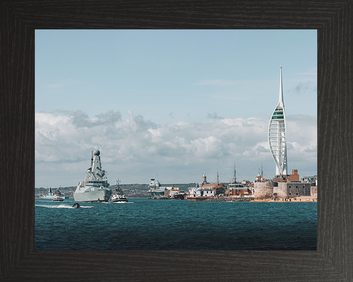 HMS Dauntless D33 Type 45 Destroyer 22 April 2025 Leaving Portsmouth