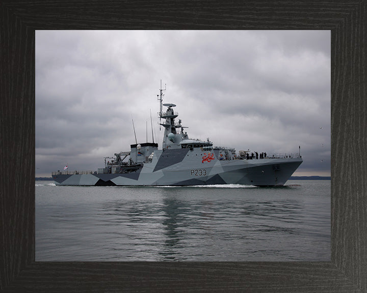 HMS Tamar P233 Royal Navy River class patrol vessel Photo Print or Framed Print - Hampshire Prints